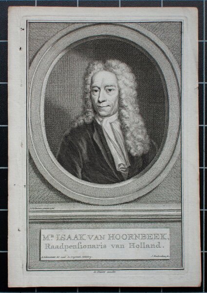 Jacobus Houbraken - Isaac Hoornbeek, Ratspensionär - o.J. - Kupferstich