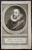 Jacobus Houbraken - Porträt Joss de Moor, Admiral -...