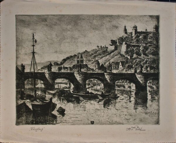 Otto Ferdninand Probst - Würzburg - o.J. - Radierung