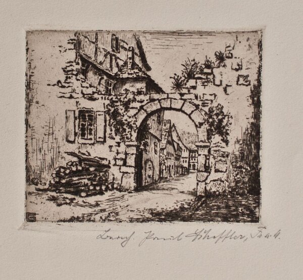 Bernhard Paul Scheffler - Frankfurt am Main - o.J. - Radierung