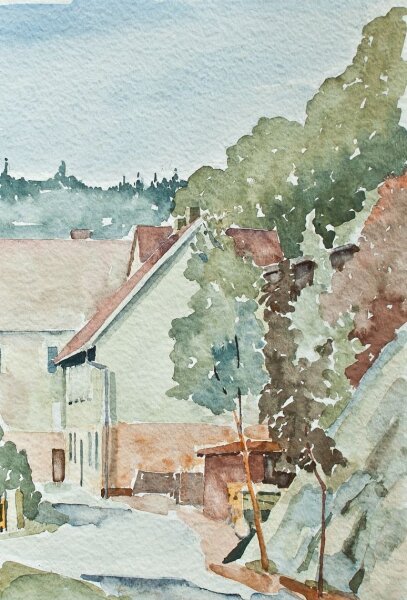 Sonja Wüsten - Altenbrak - 1985 - Aquarell