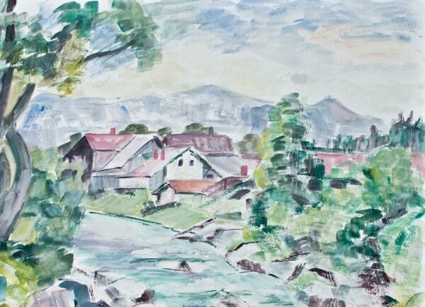 Sonja Wüsten - Garmisch - 2005 - Temperamalerei