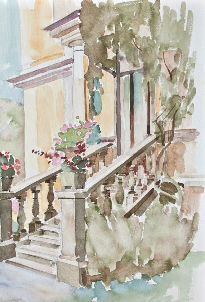 Sonja Wüsten - Bernried - 1990 - Aquarell