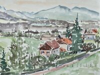 Sonja Wüsten - Uffing - 1990 - Aquarell