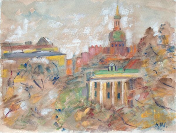 Sonja Wüsten - Leningrad Kirche - o.J. - Mischtechnik