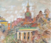 Sonja Wüsten - Leningrad Kirche - o.J. - Mischtechnik