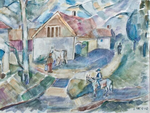 Sonja Wüsten - Gestüt Schwaiganger - 2010 - Aquarell