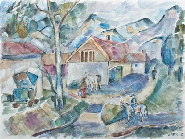 Sonja Wüsten - Gestüt Schwaiganger - 2010 - Aquarell