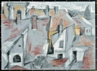 Sonja Wüsten - Hausdächer - o.J. - Mischtechnik