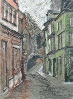 Sonja Wüsten - Gasse - o.J. - Pastell