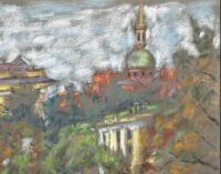 Sonja Wüsten - Stadtanicht - 1981 - Pastell