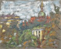 Sonja Wüsten - Stadtanicht - 1981 - Pastell