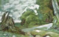 Sonja Wüsten - Wald - o.J. - Pastell