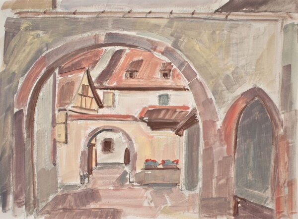 Sonja Wüsten - Elsass - o.J. - Aquarell