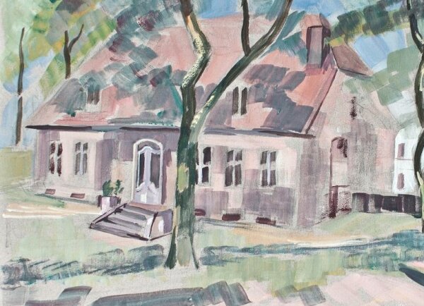 Sonja Wüsten - Haus mit Garten - 2006 - Temperamalerei