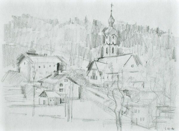 Sonja Wüsten - Eisenstein / Mesto Železná Ruda - 1998 - Bleistift