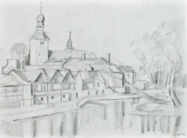 Sonja Wüsten - Regen - 1998 - Bleistift