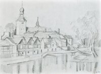 Sonja Wüsten - Regen - 1998 - Bleistift