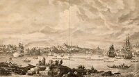 M. A. Benoist - Vue générale du Port et de la Ville de Constantinople - 1822 - Kupferstich