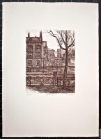 Claus Haase - Berlin Kreuzberg Gröbenufer - 1975 - Radierung