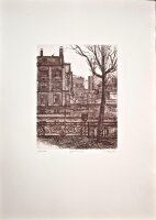 Claus Haase - Berlin Kreuzberg Gröbenufer - 1975 - Radierung