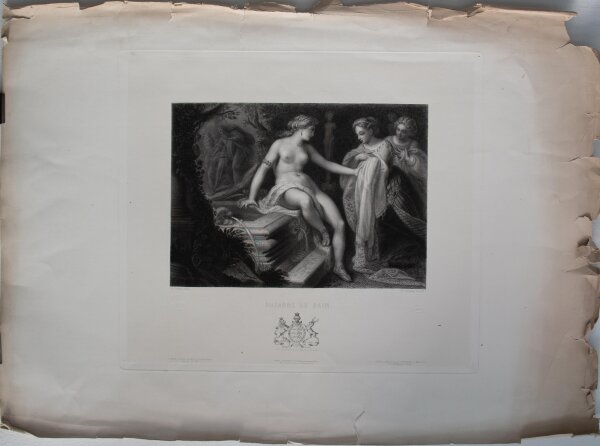 J. C. Thevenin - Susanna im  Bade - 19.Jh. - Kupferstich