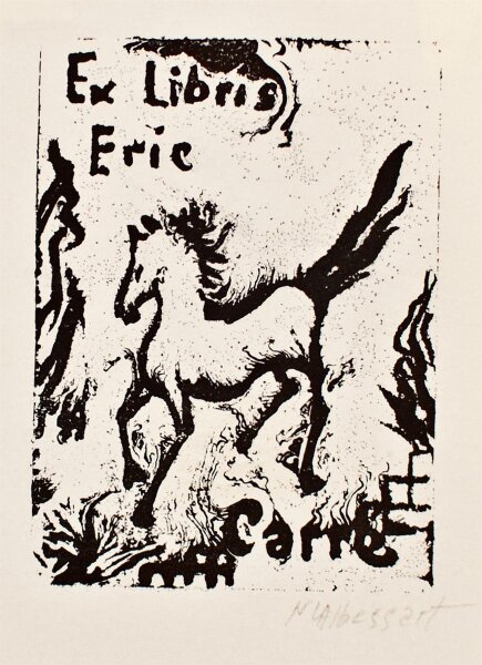 Marie Louise Albessart - Ex Libris Eric Carré - o.J. - Lithografie