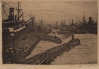 Ernst Durlach - Hamburger Hafen - o.J. - Radierung