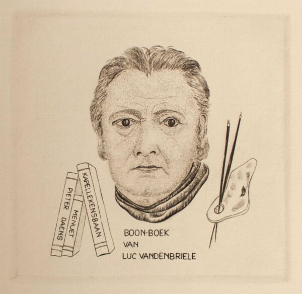 André Gastmans - Ex Libris Luc Vandenbriele - o.J. - Radierung