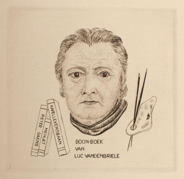 André Gastmans - Ex Libris Luc Vandenbriele - o.J. - Radierung
