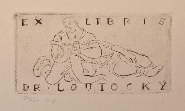 Jiri Jaska - Ex Libris Marein Bock - 1945 - Radierung