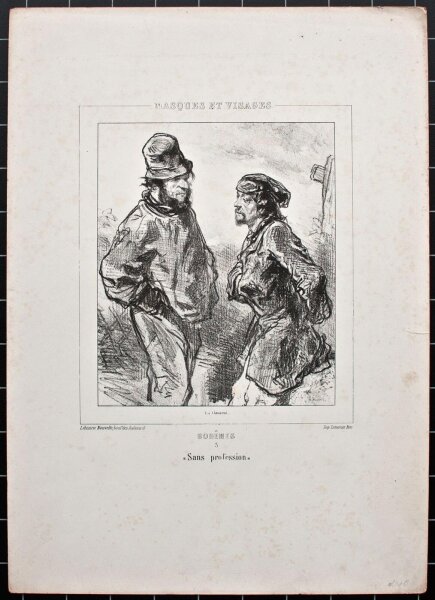 Paul Gavarni - Masques et Visages - o.J. - Lithografie