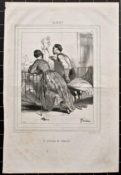 Paul Gavarni - Clichy - o.J. - Lithografie
