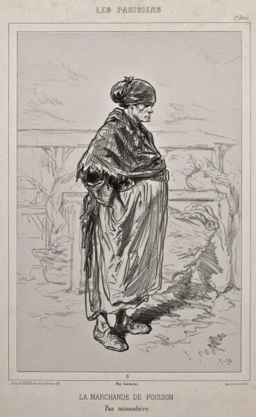 Paul Gavarni - La Marchande de Poisson - o.J. - Lithografie