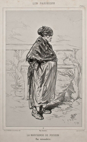 Paul Gavarni - La Marchande de Poisson - o.J. - Lithografie