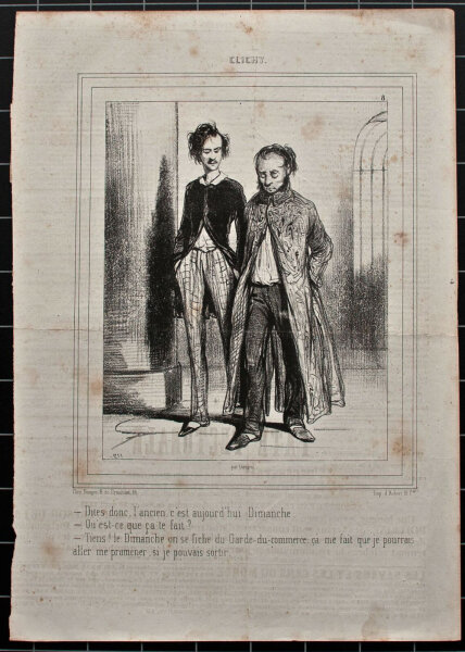 Paul Gavarni - Clichy - o.J. - Lithografie