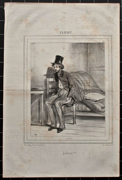 Paul Gavarni - Clichy - o.J. - Lithografie