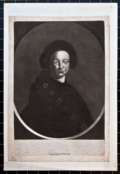Johann Jacon Haid - Knabenporträt - o.J. - Mezzotinto