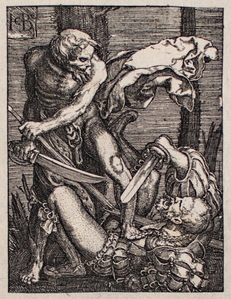 Jakob Binck - Tod und Fußsoldat - o.J. - Heliogravüre