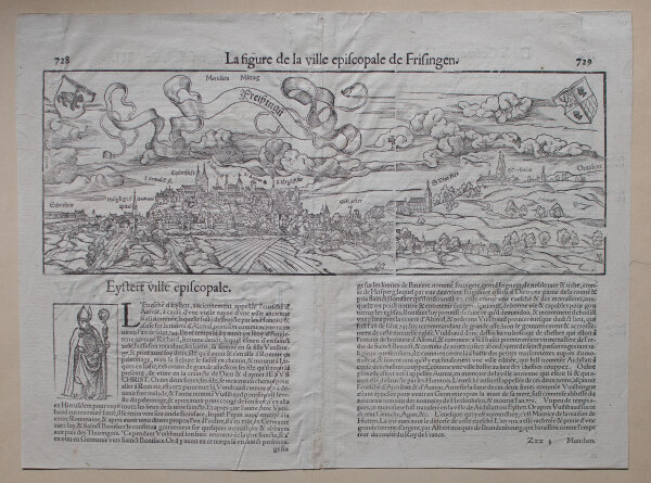 Sebastian Münster - Freisingen, aus: Cosmographia - o.J. - Holzschnitt