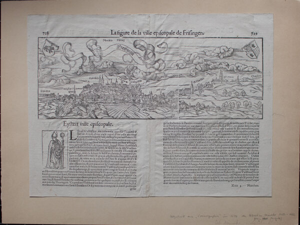 Sebastian Münster - Freisingen, aus: Cosmographia - o.J. - Holzschnitt