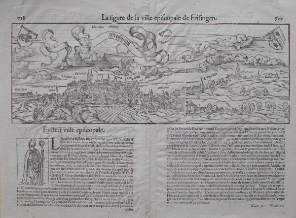 Sebastian Münster - Freisingen, aus: Cosmographia - o.J. - Holzschnitt