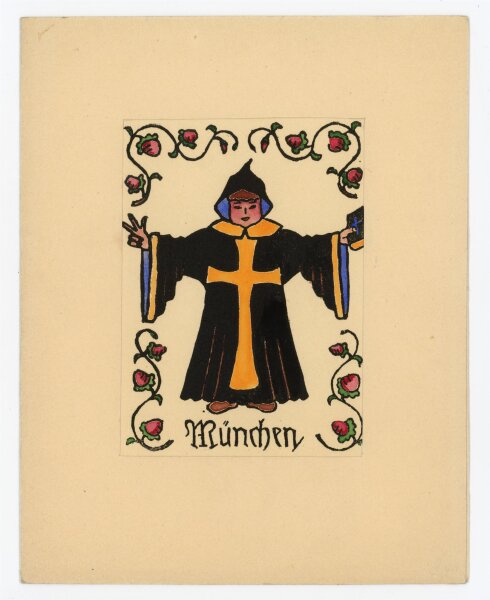 unbekannt - München - o.J. - kolorierter Holzschnitt