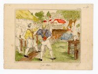 unbekannt - Die Feldhüter - o.J. - handkolorierter...
