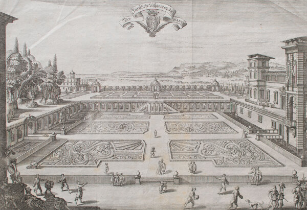 Matthäus Merian der Ältere - Der Fürstliche Lustgarten zu Nancy - o.J. - Kupferstich