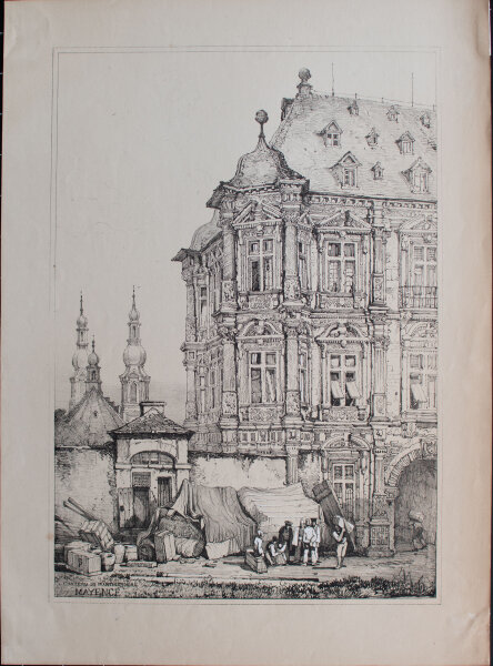 Samuel Prout - Chateau de Martinsbourg, Mayence - o.J. - Lithografie