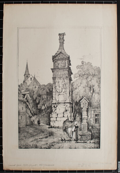 Samuel Prout - Round Pillar at Igel - o.J. - Lithografie