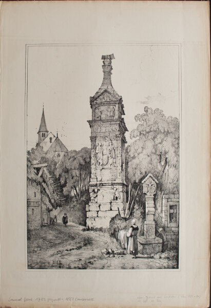 Samuel Prout - Round Pillar at Igel - o.J. - Lithografie