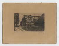 unbekannt - Haus am Deich. - o.J., Radierung