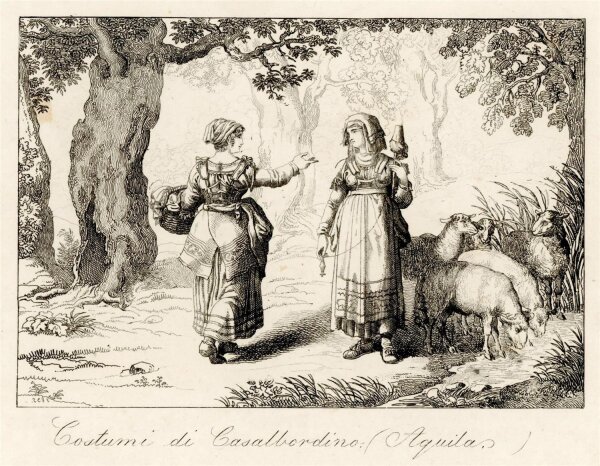 unbekannt - Cosumi di Casalbordino (Aquila) - o.J. - Kupferstich